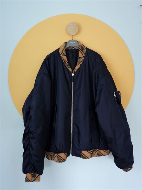 borsa bomber prada|prada aw21 bomber jacket.